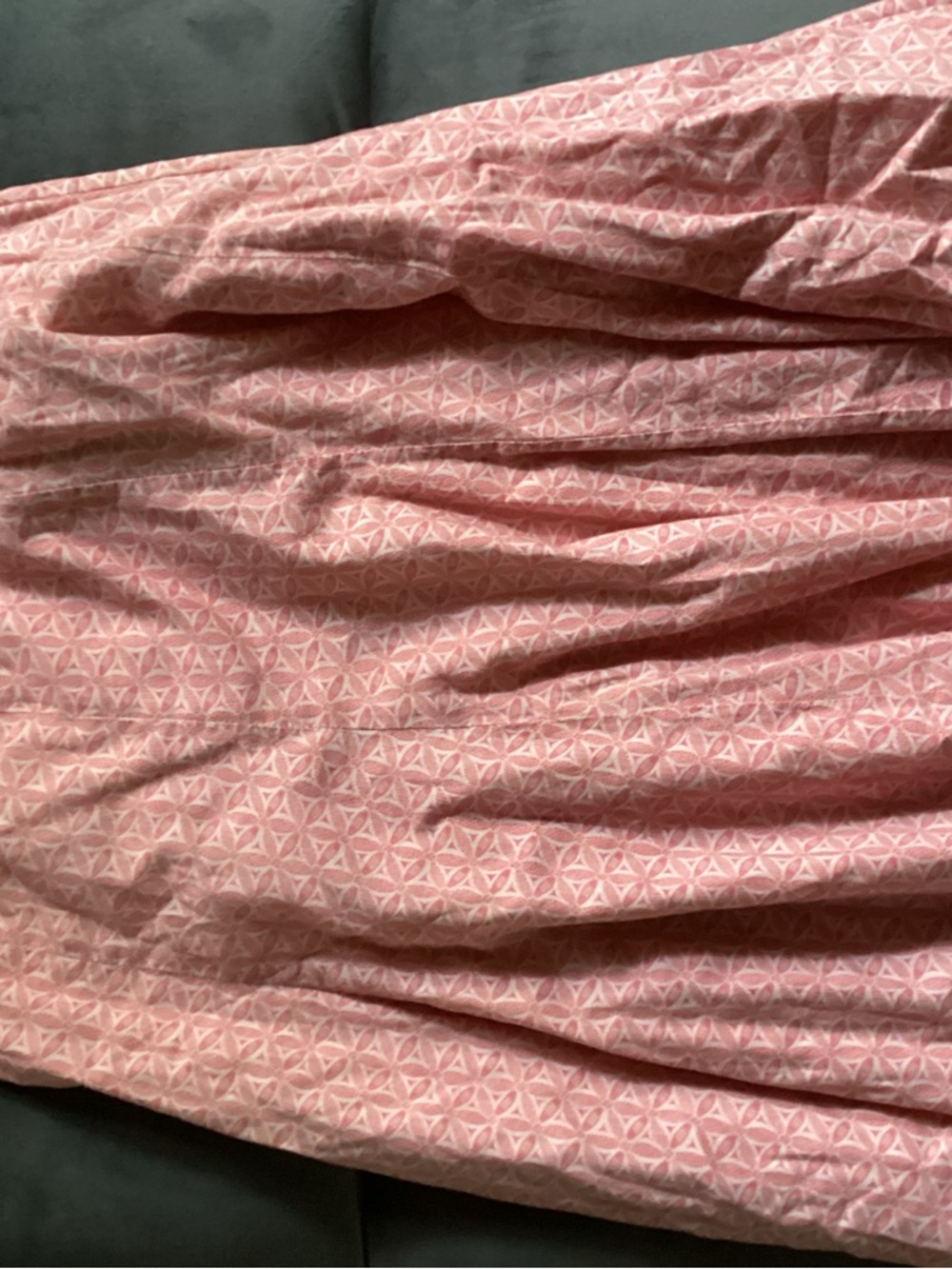 GAP Light Pink and White Cotton Top
